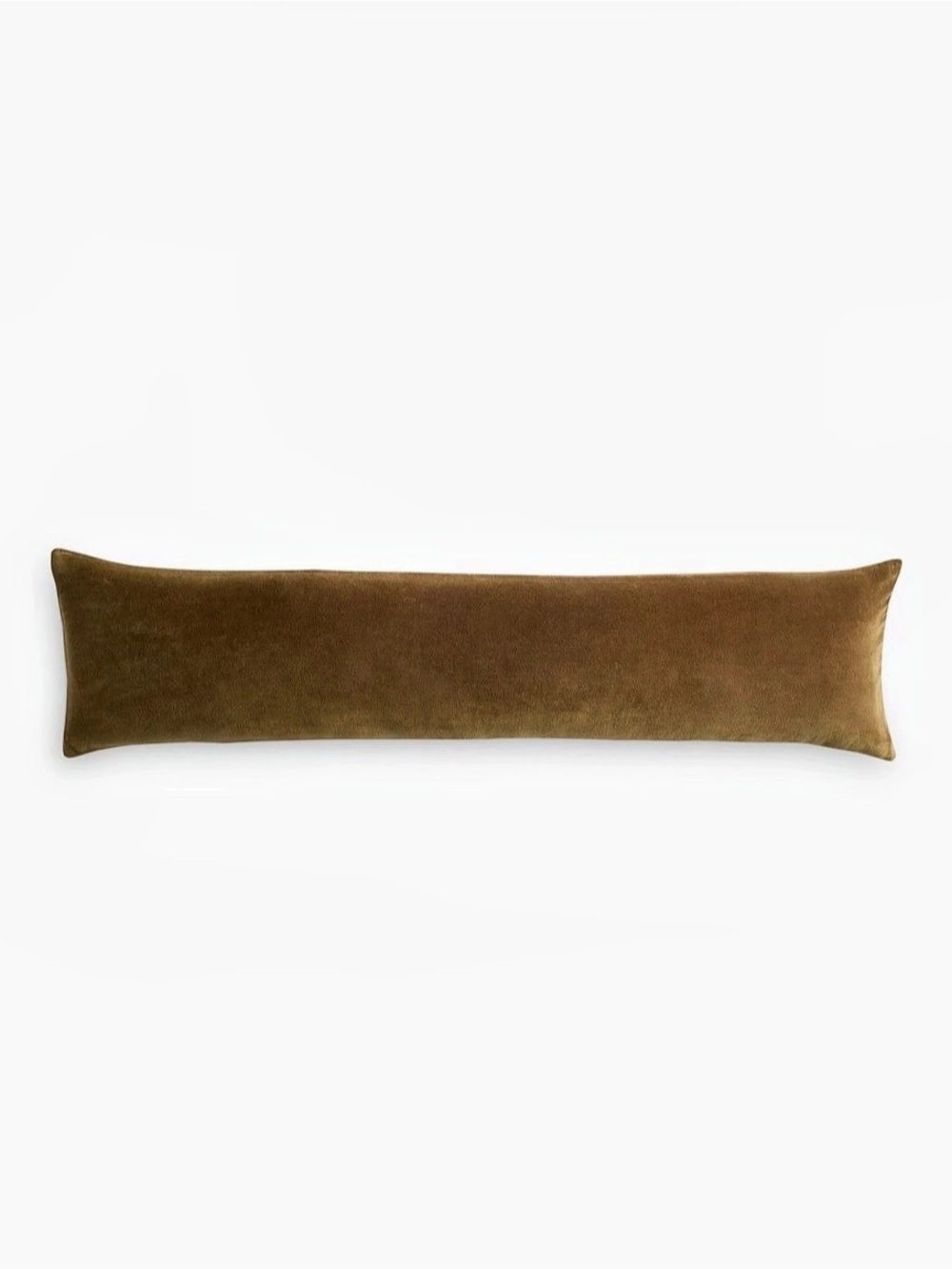 Quince Classic Cotton Velvet Body Pillow Cover Brown